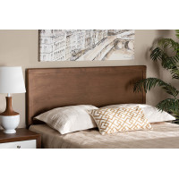 Baxton Studio MG9726-Ash Walnut-HB-Full Baxton Studio Alan Modern and Contemporary Transitional Ash Walnut Finished Wood Full Size Headboard